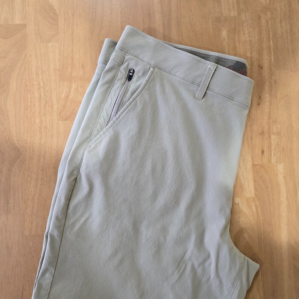 Weatherproof Vintage Men's Nylon Stretch‎ Utility Pants Regular Fit Tan 40x30